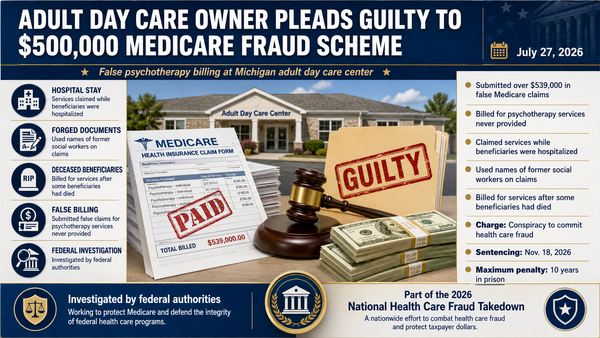 Director de centro de cuidados en EEUU acusado de fraude a Medicare usando identidades fallecidas 미국 성인 돌봄센터 대표 사망자 명의까지 도용해 메디케어 허위 청구 1.png